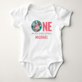 BODY PARA BEBÉ 1.ᵉʳ CUMPLEAÑOS ROPA PERSONALIZADO FOTO Y TEXTO