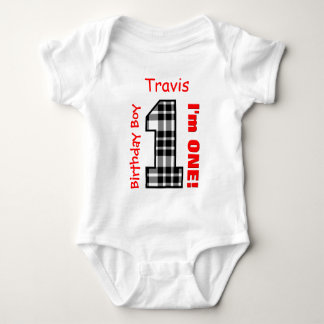 Body Para Bebé 1.ᵉʳ Nacimiento JUEGO 1 Año Nombre Personalizado V