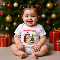 🎄1er Navidad, texto personalizado, Prickle Me Fes