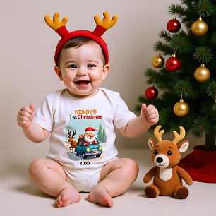 Body Para Bebé 1er Navidad, texto propio, Patrulla de Santa: Debe