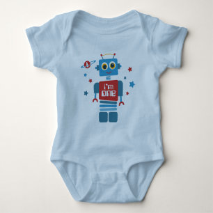 Body Para Bebé 1r cumpleaños del robot
