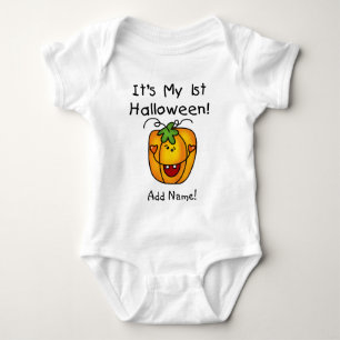 Body Para Bebé 1ra enredadera personalizada de Halloween de la