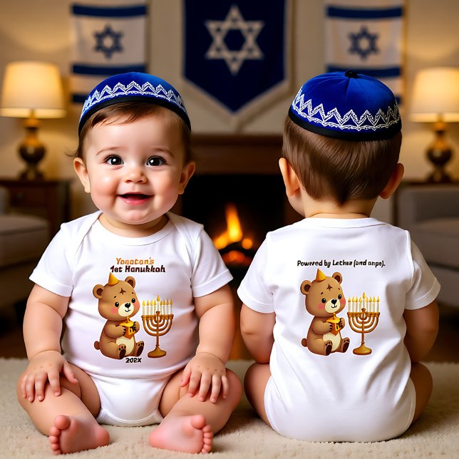Body Para Bebé 1stHanukkah Latke Launchpad: Baby’s First Festival (1stHanukkah Latke Launchpad Baby’s First Festival Baby Bodysuit)