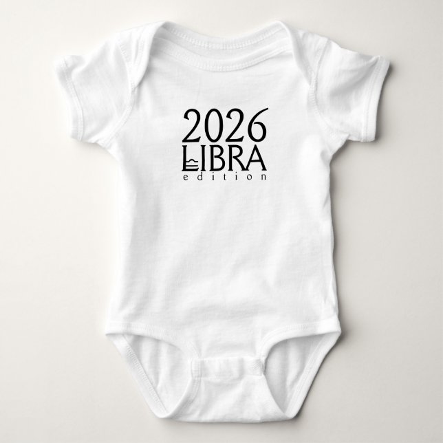Body Para Bebé 2026 Libra edition with symbol (Anverso)