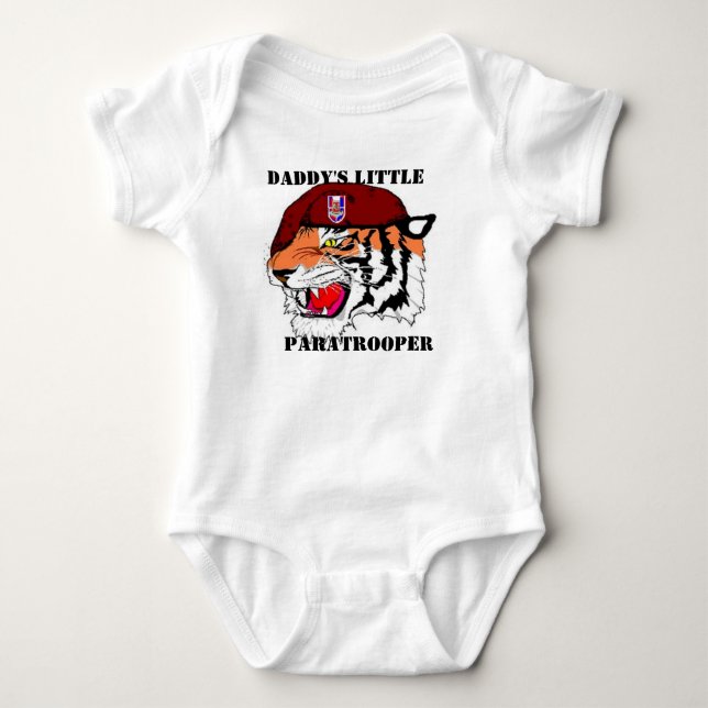 Body Para Bebé 27mo Paracaidista del papá del batallón del (Anverso)