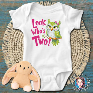 Body Para Bebé 2.º cumpleaños mira quién dos