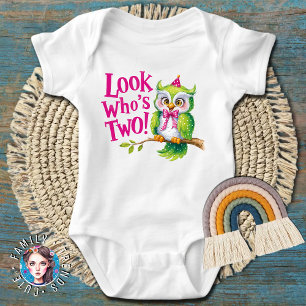 Body Para Bebé 2.º cumpleaños mira quién dos