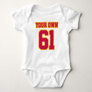 Body Para Bebé 2 Lados BLANCO CRIMSON GOLD Football Set