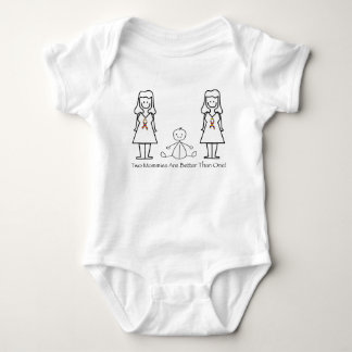 Body Para Bebé 2 mamáes son mejores de 1