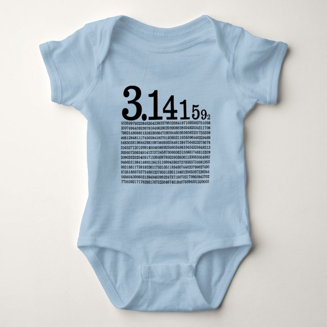 Body Para Bebé 3,1415926 Pi (Anverso)
