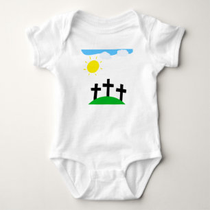 Body Para Bebé 3 cruces onsie