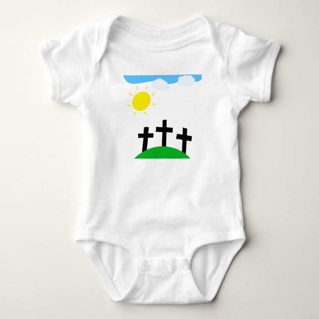 Body Para Bebé 3 cruces onsie (Anverso)