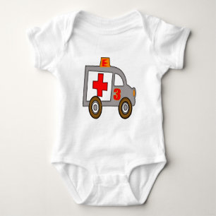 Body Para Bebé 3ro regalos de cumpleaños de la ambulancia