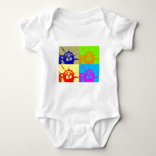 Body Para Bebé 4 Color Pop Art Lady Liberty