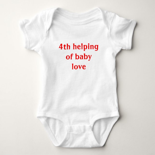 Body Para Bebé 4ta ayuda del amor del bebé (Anverso)