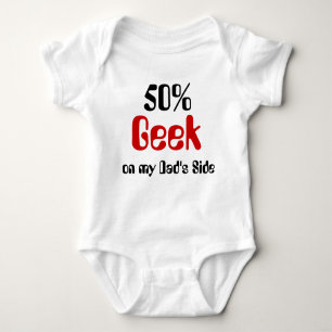 Body Para Bebé 50% Geek en la camiseta de bebé de papá