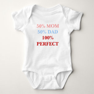 Body Para Bebé 50% Mamá 50% Papá 100% Camiseta Perfecta para bebé