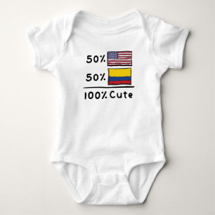 Body Para Bebé 50% norteamericano 50% colombiano 100% Colombia EE