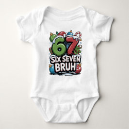 Body Para Bebé 67 Six Seven Bruh Christmas Fun Holiday Tee Gift