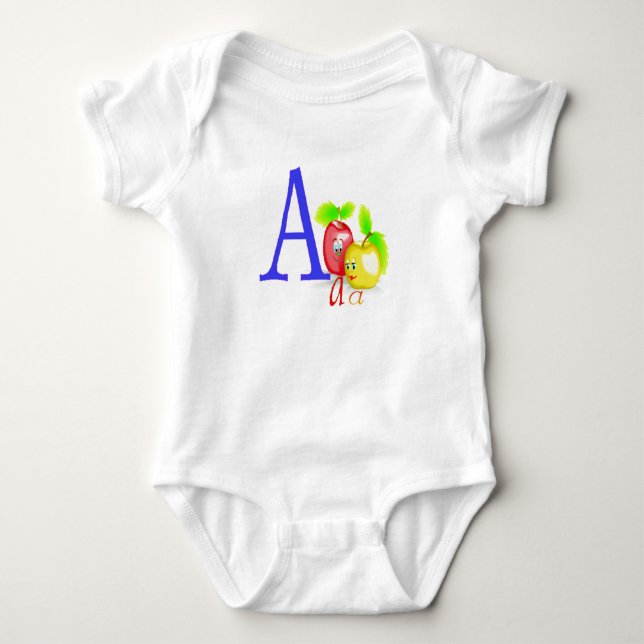 Body Para Bebé A - Colección de monogramas (Anverso)