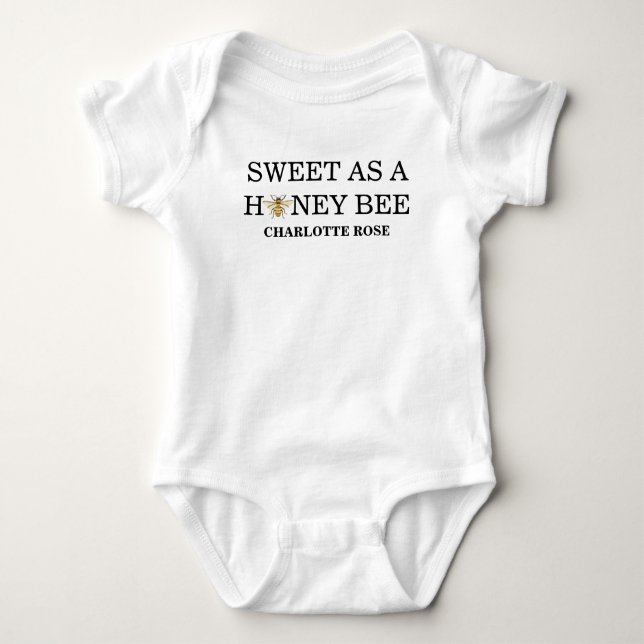 Body Para Bebé A little Honey Is On The Way Baby Shower (Anverso)