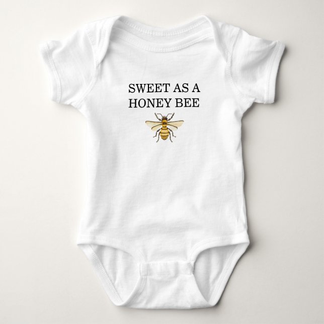 Body Para Bebé A little Honey Is On The Way Baby Shower (Anverso)