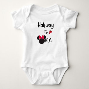 Body Para Bebé A medio camino de One Minnie Bodysuit
