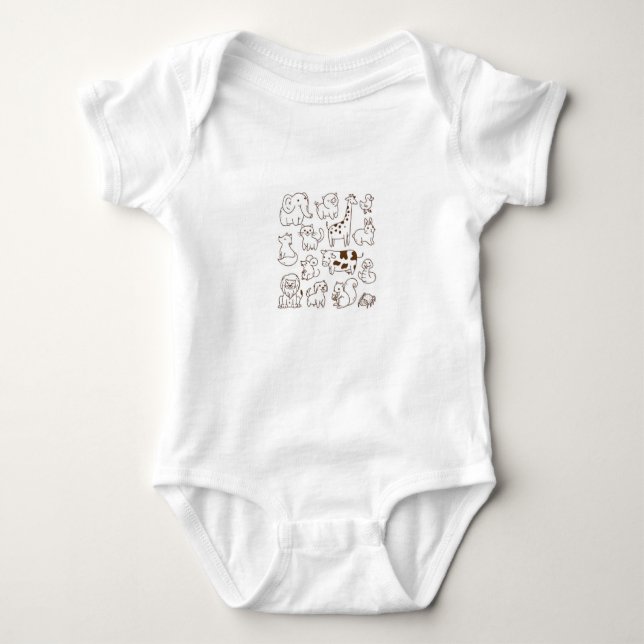 Body Para Bebé A mi león, que ama a mi precioso hijo T-Shirt (Anverso)