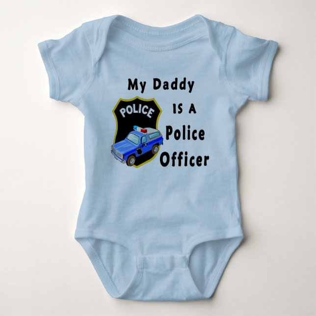 Body Para Bebé A My Daddy Es Oficial De Policía (Anverso)