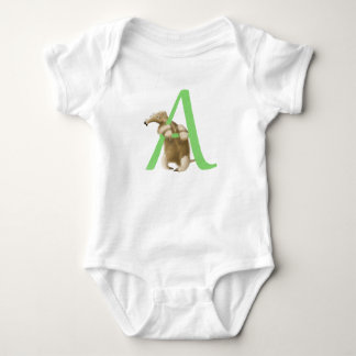 Body Para Bebé A para el monograma de la inicial del Anteater