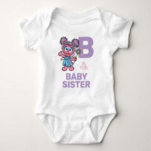 Body Para Bebé Abby Cadabby   B es para Hermana Menor