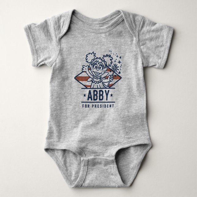 Body Para Bebé Abby Para Presidente (Anverso)