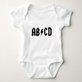 BODY PARA BEBÉ ABCD ACDC