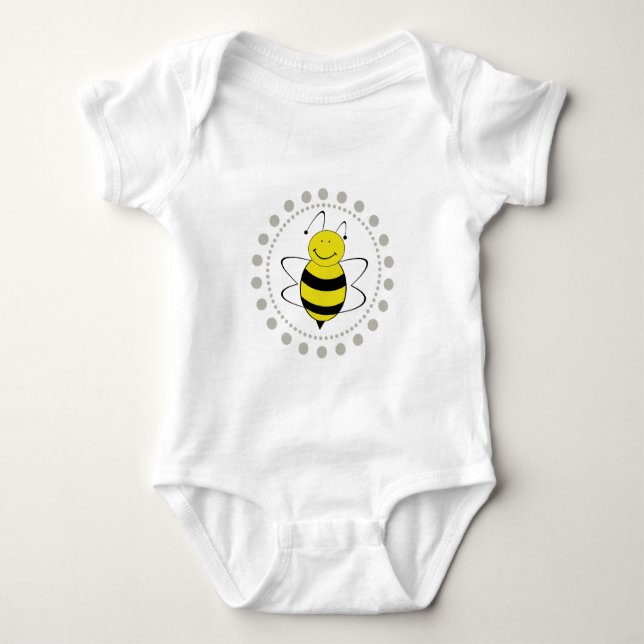 Body Para Bebé Abeja atractiva (Anverso)