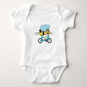 Body Para Bebé Abeja con bicicleta