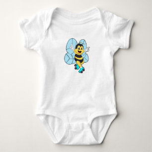 Body Para Bebé Abeja con patines de rodillos
