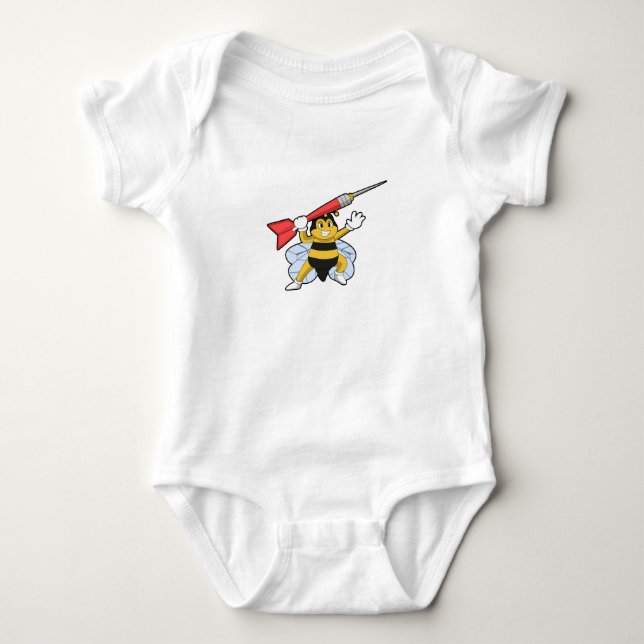 Body Para Bebé Abeja en Dardos con Dardo.PNG (Anverso)
