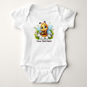 Body Para Bebé Abeja linda agregar texto Bebé