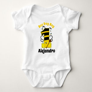 Body Para Bebé Abeja niño cumpleaños primero