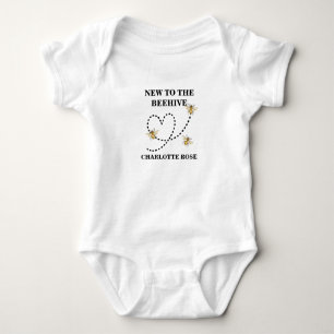 Body Para Bebé Abeja Pequeña Miel De Camino Amarillo Shower De Be