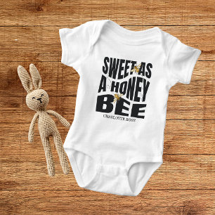 Body Para Bebé Abeja Pequeña Miel De Camino Amarillo Shower De Be