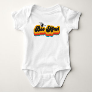 Body Para Bebé Abeja retro groovy amable