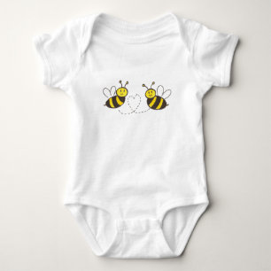 Body Para Bebé Abejas con corazón