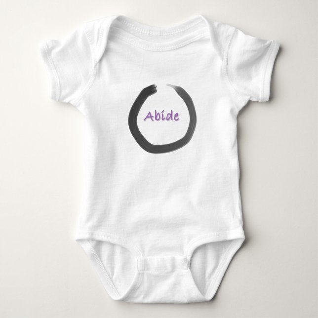Body Para Bebé Abide Zen Buddhist Enso Circle (Anverso)
