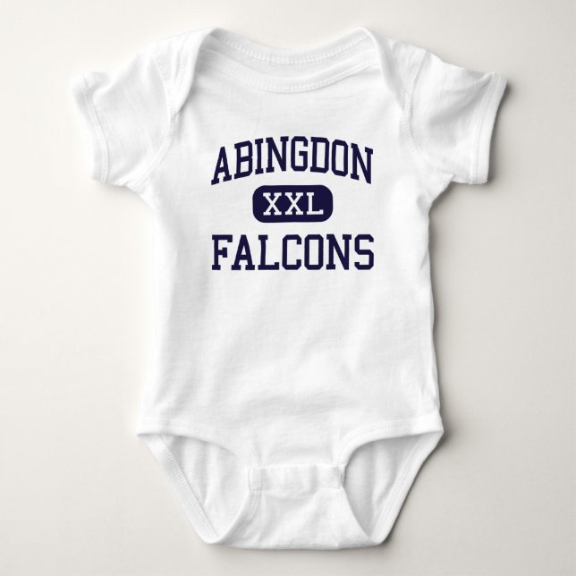 Body Para Bebé Abingdon - Falcons - alto - Abingdon Virginia (Anverso)