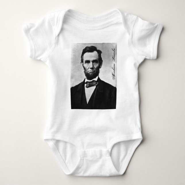 BODY PARA BEBÉ ABRAHAM LINCOLN (Anverso)