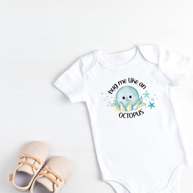 Body Para Bebé Abrazarme como un pulpo (Hug me like an Octopus Baby Bodysuit)