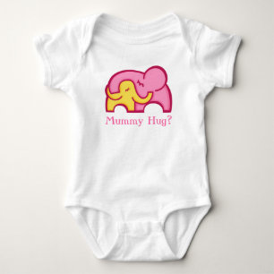 Body Para Bebé Abrazo de mamá? bebé y mamá elefante camiseta del 