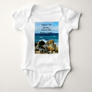 Body Para Bebé Abrazo De Playa: Abrace Motivacional El Viaje,