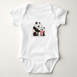 Body Para Bebé Abrazos cálidos, amor panda